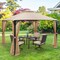 10' x 12' Patio Gazebo Replacement Top Cover 2-Tier Canopy CPAI-84 Outdoor
